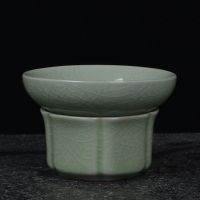 过滤网底座网布汝窑功夫茶隔茶具公道杯茶道配件家用茶漏 可接水哥窑网布茶漏+5份网布