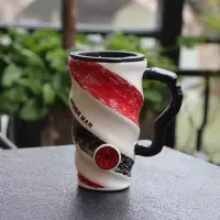 马克杯带盖勺文艺北欧茶杯陶瓷带盖可爱男生款简约个性水杯蜘蛛侠 蜘蛛侠+盖+杯刷