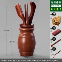 竹制喝茶用品6件套工夫茶具零配件竹茶叶茶夹子镊子工具用具整套 鼓梨/送4