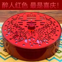 结婚果盒带盖分格新年果盒瓜子坚果盒过年干果盘镂空干果盒