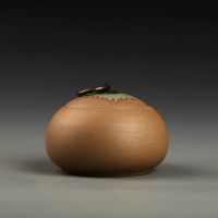 紫砂茶叶罐陶瓷存茶罐茶叶盒茶叶包装盒储物罐茶具密封罐特价茶盒 素陶茶叶罐流釉粗陶