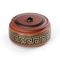 普洱茶茶饼罐陶瓷家用紫砂茶叶罐密封罐大号存茶罐收纳茶叶盒醒茶 中国古韵01