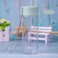 迷你塑料杯小巧杯子儿童塑料水瓶男女学生可爱水杯 300ml绿色_不带杯刷