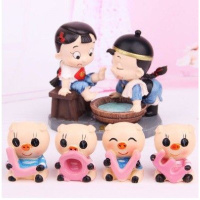 实用周年女友给送老婆一纪念日老公结婚恋爱男友浪漫生日礼品 爱你知足+LOVE+小猪