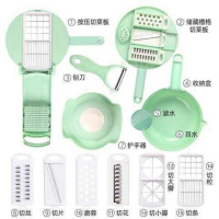 创意生活厨房神器小工具实用小百货黑科技家庭日常用品懒人多功能 [绿色]升级款+带按压板