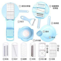 创意生活厨房神器小工具实用小百货黑科技家庭日常用品懒人多功能 [蓝色]升级款+带按压板