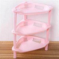 创意家居生活小用品实用韩国厨房收纳沥水盒居家日用品百货小商品 三角形粉色