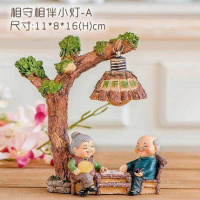 .老人金婚结婚周年纪念日银婚纪念品摆件送父母老年人生日礼 (其乐融融文字)-下棋