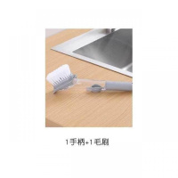 家居厨房用品用具小百货大全家用生活懒人清洁刷锅神器实用小东西 1手柄+1毛刷+1海绵