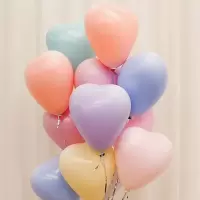 红宝石气球金属生日派对装饰结婚用品婚庆儿童布置婚礼婚房 圆形马卡龙100个只有气球