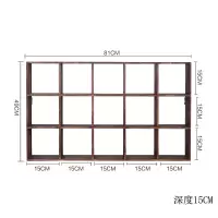 挂架茶杯架子收纳茶具架餐厅挂墙茶柜多格格架靠墙博古架悬挂放茶 15大号重