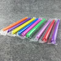 耐热奶茶店专用冷饮加粗白黑饮管便携黑色吸管1000支装一次性 19cm加硬粗透明色1000支