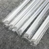 耐热奶茶店专用冷饮加粗白黑饮管便携黑色吸管1000支装一次性 24cm加硬粗彩色1000支