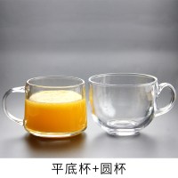 日式马克杯大容量玻璃杯子女办公室水杯花茶杯咖啡早餐牛奶杯带SD 1号+2号