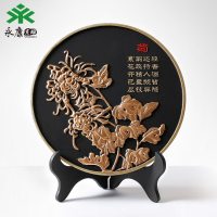 家居饰品酒柜摆件活性炭电视柜玄关摆设乔迁客厅内卧室工艺礼品 192金色-菊