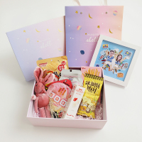 情人节创意生日少女心杂货店送给闺蜜的精致送女朋友特别实用 网红零食包+6款礼品+立体相框