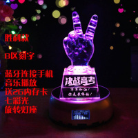 励志生日创意高三送女生的男生十八岁男孩18成人礼高中生高考 胜利款+蓝牙音乐七彩旋转灯座