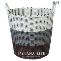。创意家居懒人生活日用品卧室客厅房间装饰品小百货实用脏衣筐 粗特大号黑灰白色渐变