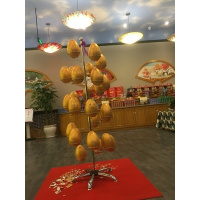 金蛋彩蛋道具金元宝活动砸金蛋架子展架15cm20cm彩色金蛋 立式旋转展架+21cm金蛋45