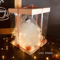 迷你婚纱摆件成品婚纱模型盒装十八岁生日创意18岁成年礼 巴黎恋人(透明礼盒)