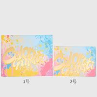 衣服大号物人的可爱盒带包装超大生日长方形礼手提袋创意裙子送 多彩涂鸦 1号礼盒+礼袋+贺卡[送碎纸]