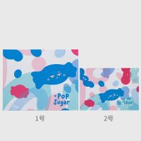 衣服大号物人的可爱盒带包装超大生日长方形礼手提袋创意裙子送 糖果派对蓝色 2号礼盒礼袋+贺卡+灯[送碎纸]