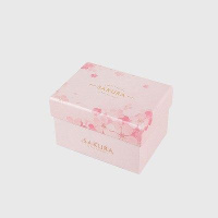 衣服大号物人的可爱盒带包装超大生日长方形礼手提袋创意裙子送 星夜之樱粉色 1号【25*20*10】