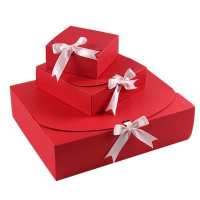 男生高跟鞋礼盒包装盒盒大号可放鞋盒衣服回礼盒 红色 中号