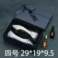 盒子ins风 小号少女心大号超大抖音包装盒礼品礼盒精美伴手礼 四号29*19*9.5 礼盒/手提袋/拉菲草/贺卡+灯