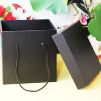 创意零食包装盒纯黑色星空ins风 发光生日盒大号装篮球礼品盒 纯黑瓦楞纸盒 长宽高(33x33x33厘米)