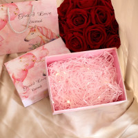 简约包装盒盒子风礼品空ins小送女友礼盒口红盒生日精美韩版 独角兽空盒+灯 大号方盒:内径19.5*19.5*8CM