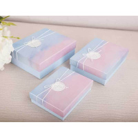 。特大超大号长方形礼服婚纱礼品盒黑色高跟鞋包装西装盒定礼 幻影蓝色 6号22CMX17CMX6.5CM送礼品袋