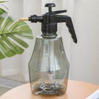 加厚气压式浇花喷壶洒水壶浇水壶压力喷雾器喷水壶花洒小喷壶 1.5升新料复古方形灰默认