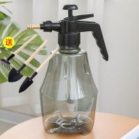 加厚气压式浇花喷壶洒水壶浇水壶压力喷雾器喷水壶花洒小喷壶 1.5升新料复古方形灰送三件套铲子默认