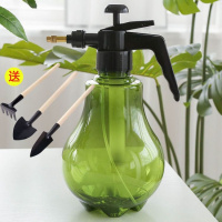 加厚气压式浇花喷壶洒水壶浇水壶压力喷雾器喷水壶花洒小喷壶 1.5升新料复古灯泡绿送三件套铲子默认