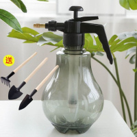 加厚气压式浇花喷壶洒水壶浇水壶压力喷雾器喷水壶花洒小喷壶 1.5升新料复古灯泡灰送三件套铲子默认