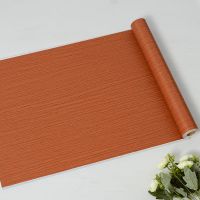 木头框贴纸防水可擦洗家具桌子衣柜柜子翻新木纹自粘墙纸墙贴 梨花木纹 (10米*45厘米)