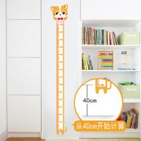 动物身高贴儿童环保身高尺墙贴宝宝测量身高贴儿童卧室幼儿园教室 小猫咪 搭配:减法表