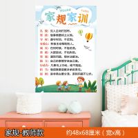 小猪佩奇身高墙贴宝宝测量身高尺儿童房间布置贴画幼儿园卡通贴纸 家规-教师款