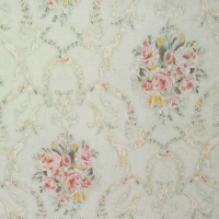 PVC加厚自粘墙纸墙贴壁纸防潮 客厅卧室背景墙 装饰房间宿舍 锦簇花团-绿 [体验款]1米长60厘米宽