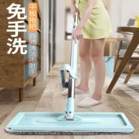 拖把家用平板免手洗懒人旋转拖布瓷砖墩布桶擦木地板干湿两用加厚 免手洗拖把[精英款]共1块布无赠品