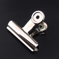 不锈钢夹子票夹大小号晾衣夹文件票据夹子书夹不锈钢大封口夹 7.5cm票夹(厉害款) （热卖）20个装