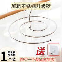 晒床单神器晒被子衣架蜗牛圆形旋转晾衣架单阳台螺旋式多功能衣架 加粗不锈钢升级款 [推荐]两个装+24线夹