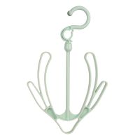 1-10个装防风晒鞋架阳台挂鞋架晾鞋架晒鞋子挂钩晾晒架凉鞋架神器 北欧绿色 2个装(勤俭节约)