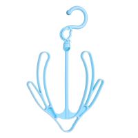 1-10个装防风晒鞋架阳台挂鞋架晾鞋架晒鞋子挂钩晾晒架凉鞋架神器 北欧蓝色 1个体验装