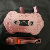 升降晾衣架手摇器阳台晒衣架手柄晾衣架摇手晾晒架晾衣杆通用配件 讴歌红祥云款孔距13.5cm