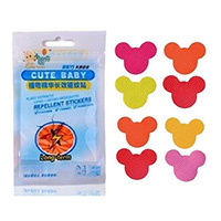 卡通驱蚊贴儿童天然植物婴儿孕妇36贴防蚊贴成人蚊不叮手环 颜色随机36贴