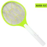 誉诺电蚊拍充电式家用多功能三层网强力电池苍蝇拍灭蚊拍电蚊子拍 地球绿-无灯