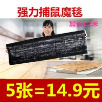 老鼠贴粘鼠板强力粘鼠魔毯粘老鼠板捕鼠器驱鼠老鼠胶水灭鼠神器 五张粘鼠魔毯(价)