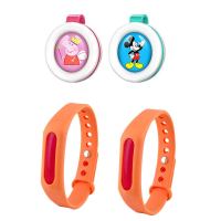 韩国进口驱蚊扣防蚊贴植物精油神器驱蚊手环婴儿宝宝户外随身便携 [手环2个]+[驱蚊扣2个] 图案颜色随机